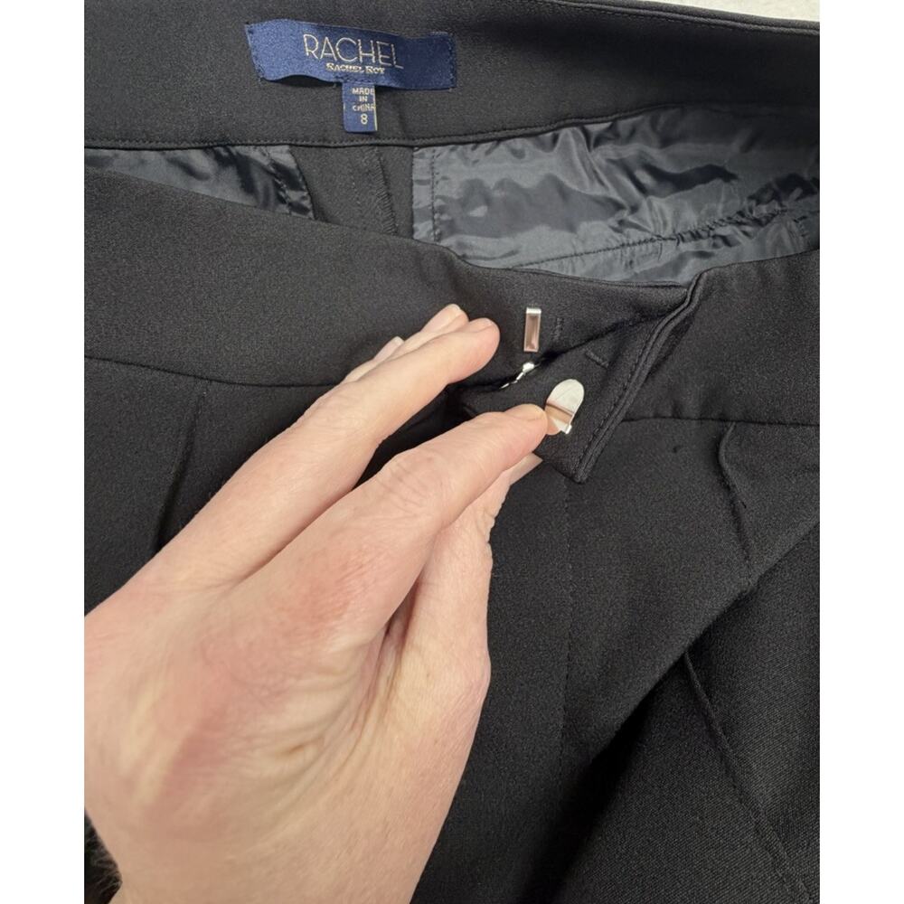 Rachel Zoe Womens Pants Black Size 8 Wide Leg High Rise Dress Pants - Picture 3 of 12